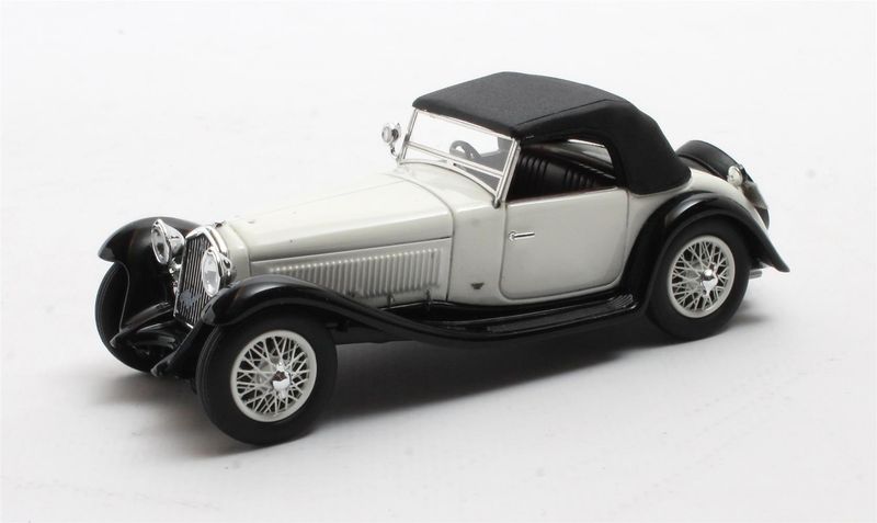 1:43 Matrix - Alfa Romeo 6C 1750SV Figoni closed white / black 1932 1:43 Matrix - Alfa Romeo 6C 1750SV Figoni closed white / black 1932