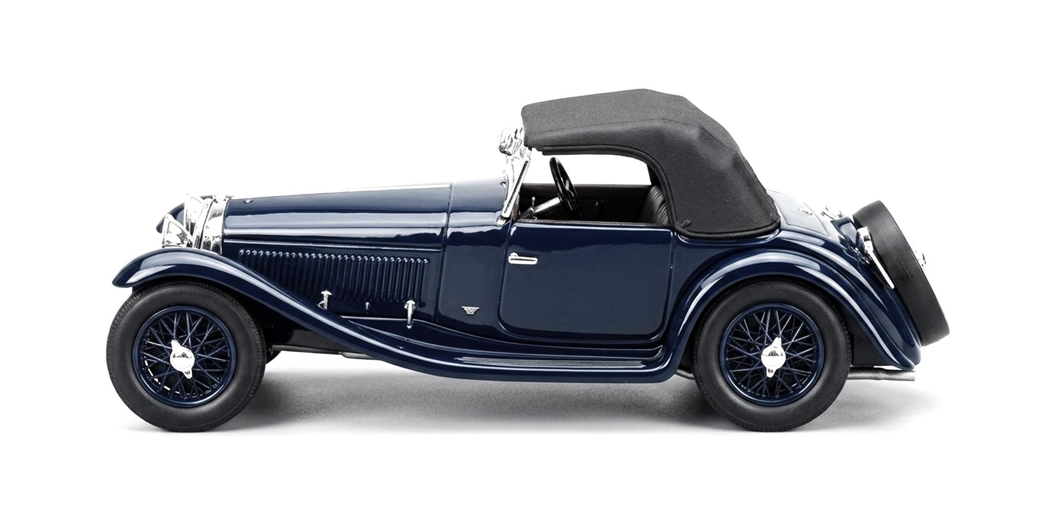 1:43 Matrix - Alfa Romeo 6C 1750SV Figoni closed blue 1932