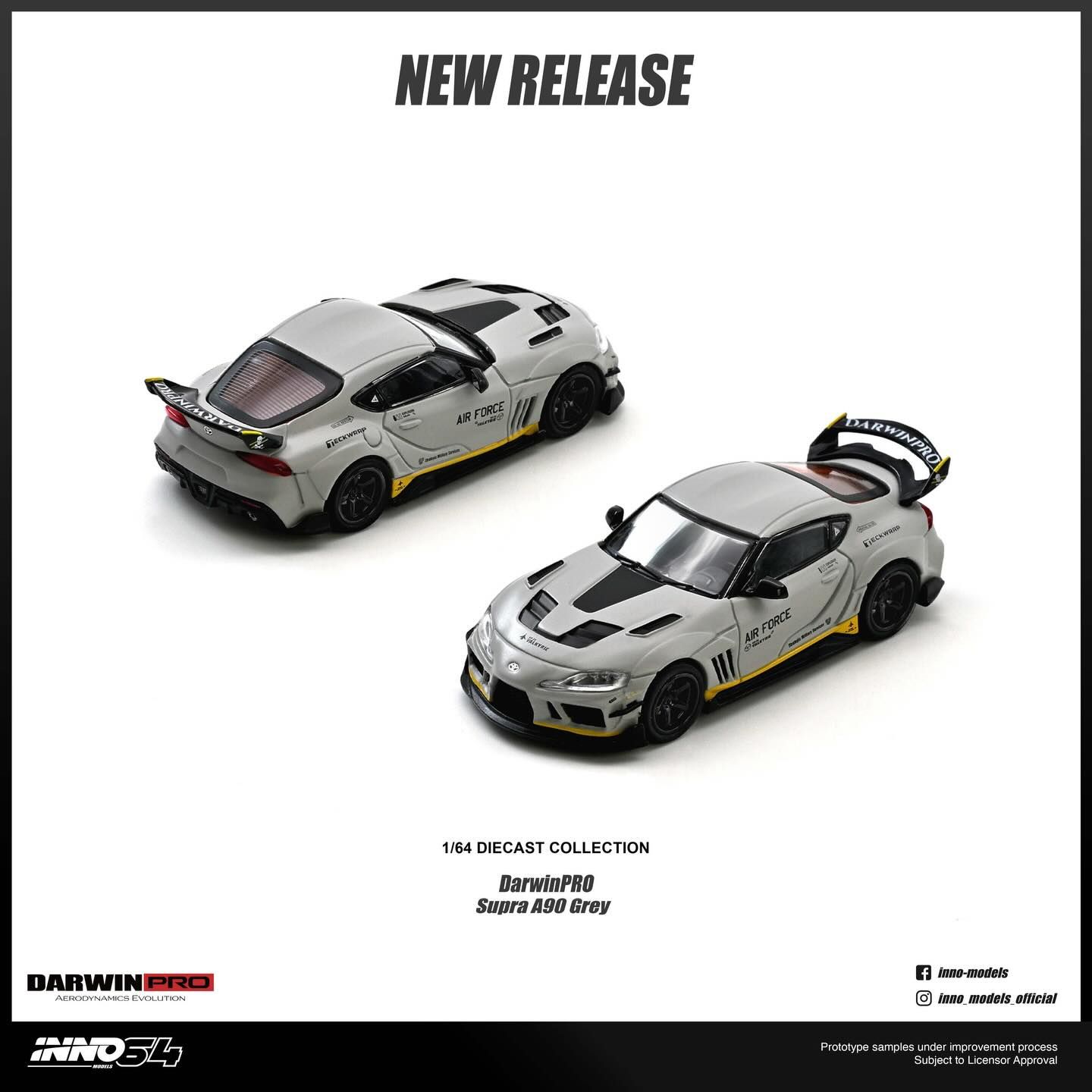 1:64 Inno64 - Toyota Supra A90 *DarwinPRO*, matt gre