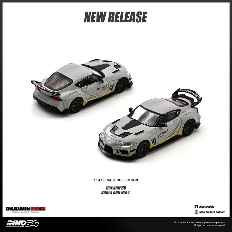 1:64 Inno64 - Toyota Supra A90 *DarwinPRO*, matt gre 1:64 Inno64 - Toyota Supra A90 *DarwinPRO*, matt gre