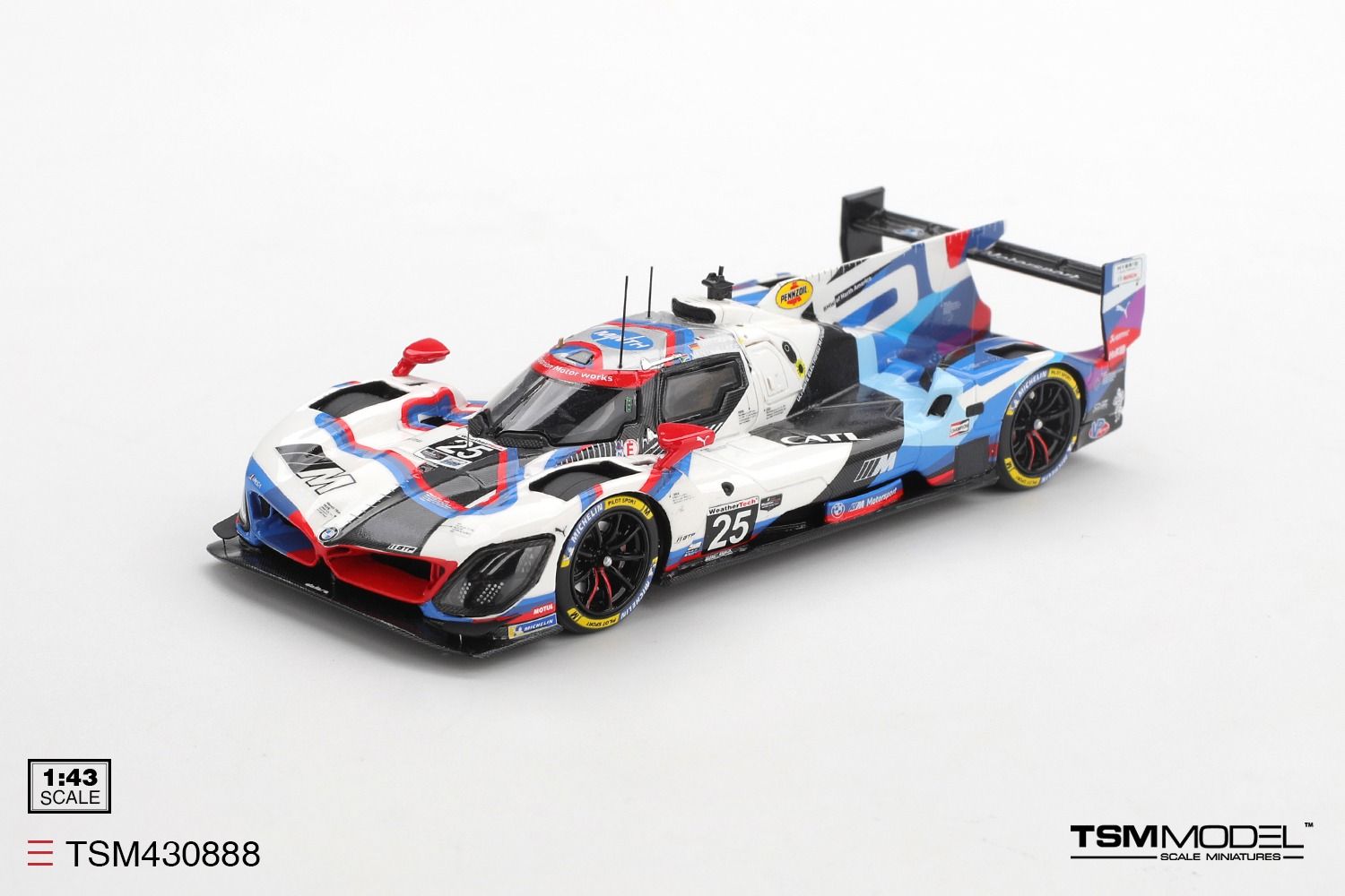 1:43 TSM - BMW M Hybrid 4.0L Turbo V8 Team RLL #25 IMSA 12h Sebring 2025 R. Frijns - S. Van der Linde - M. Wittmann