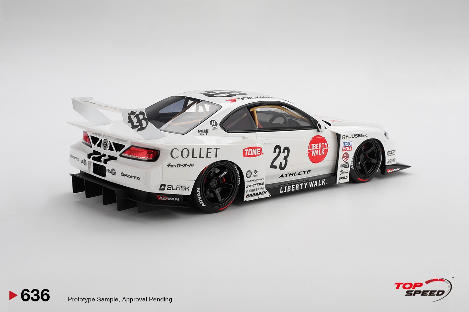1:18 TSM - 2024 Nissan Silvia (S15) Coupe #23 LB Super Silhouette Athlete