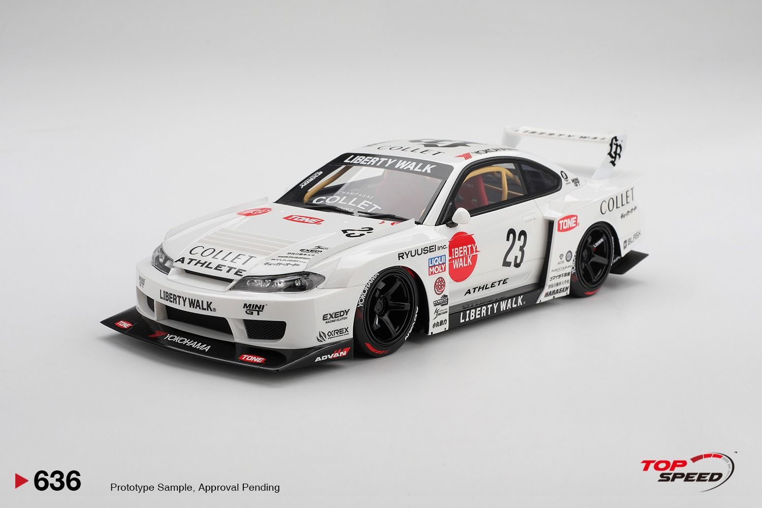 1:18 TSM - 2024 Nissan Silvia (S15) Coupe #23 LB Super Silhouette Athlete