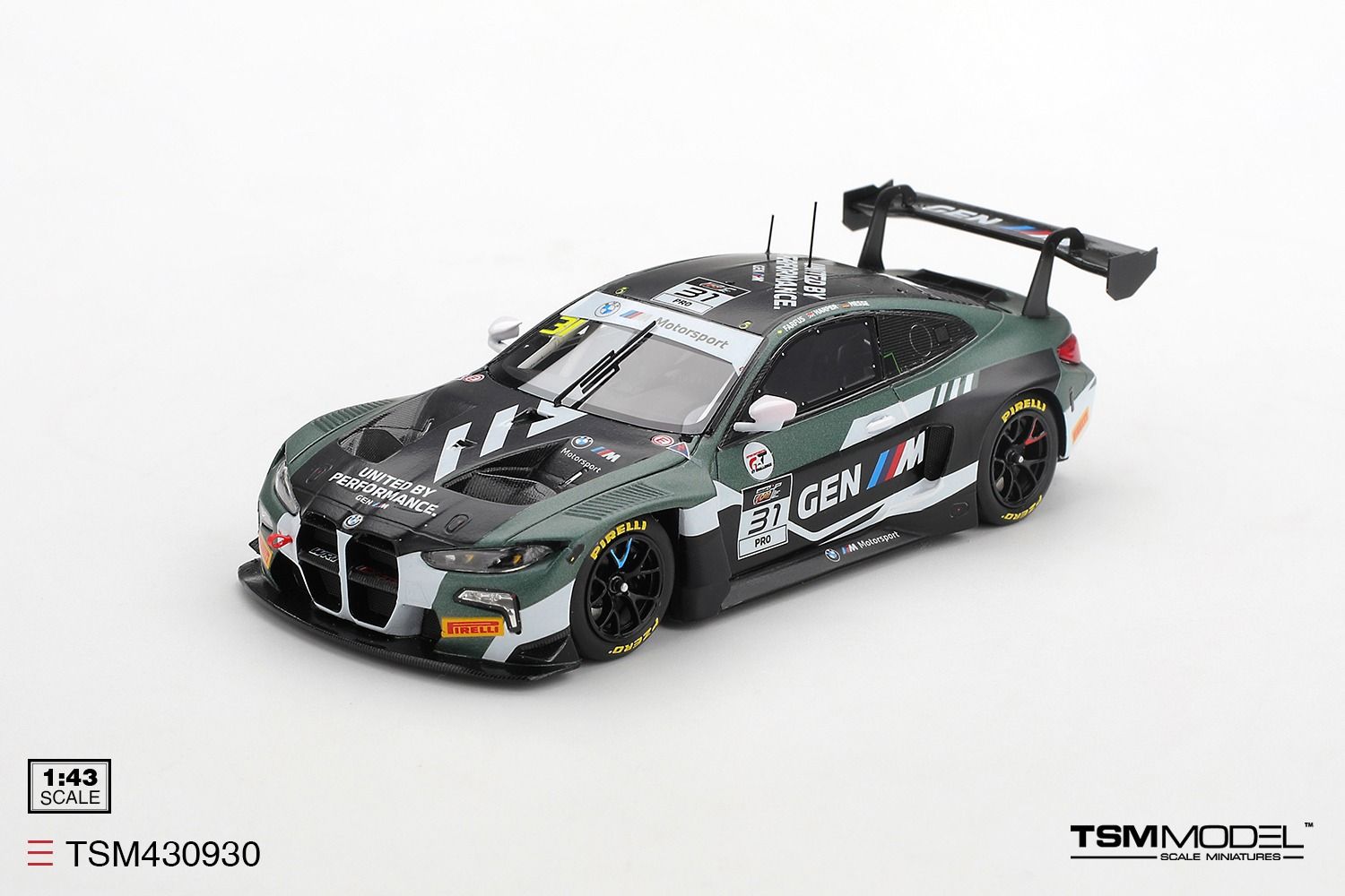 1:43 TSM - BMW 4-Series M4 GT3 Evo 3.0L Turbo Team WRT #31 IGTC 1000km Suzuka 2025 A. Farfus - D. Harper - M. Hesse