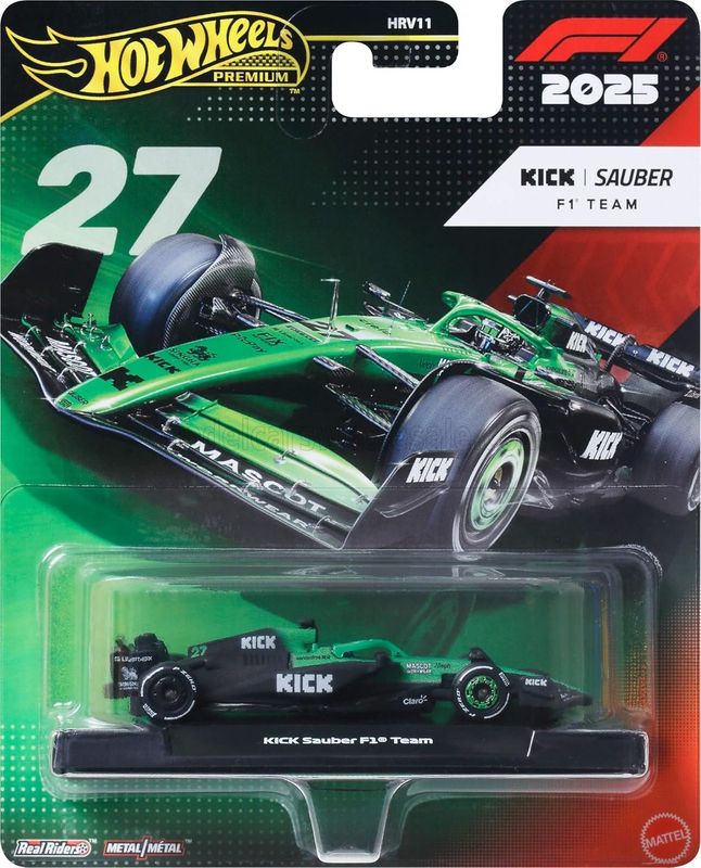 1:64 Hot Wheels - Sauber F1 C45 Team Stake Kick #27 Season 2025 N. Hulkenberg 1:64 Hot Wheels - Sauber F1 C45 Team Stake Kick #27 Season 2025 N. Hulkenberg