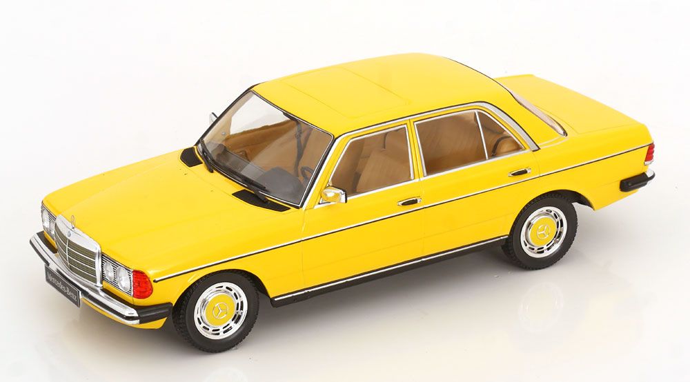 1:18 KK Scale - Mercedes 230E W123 Limousine 1975 gelb