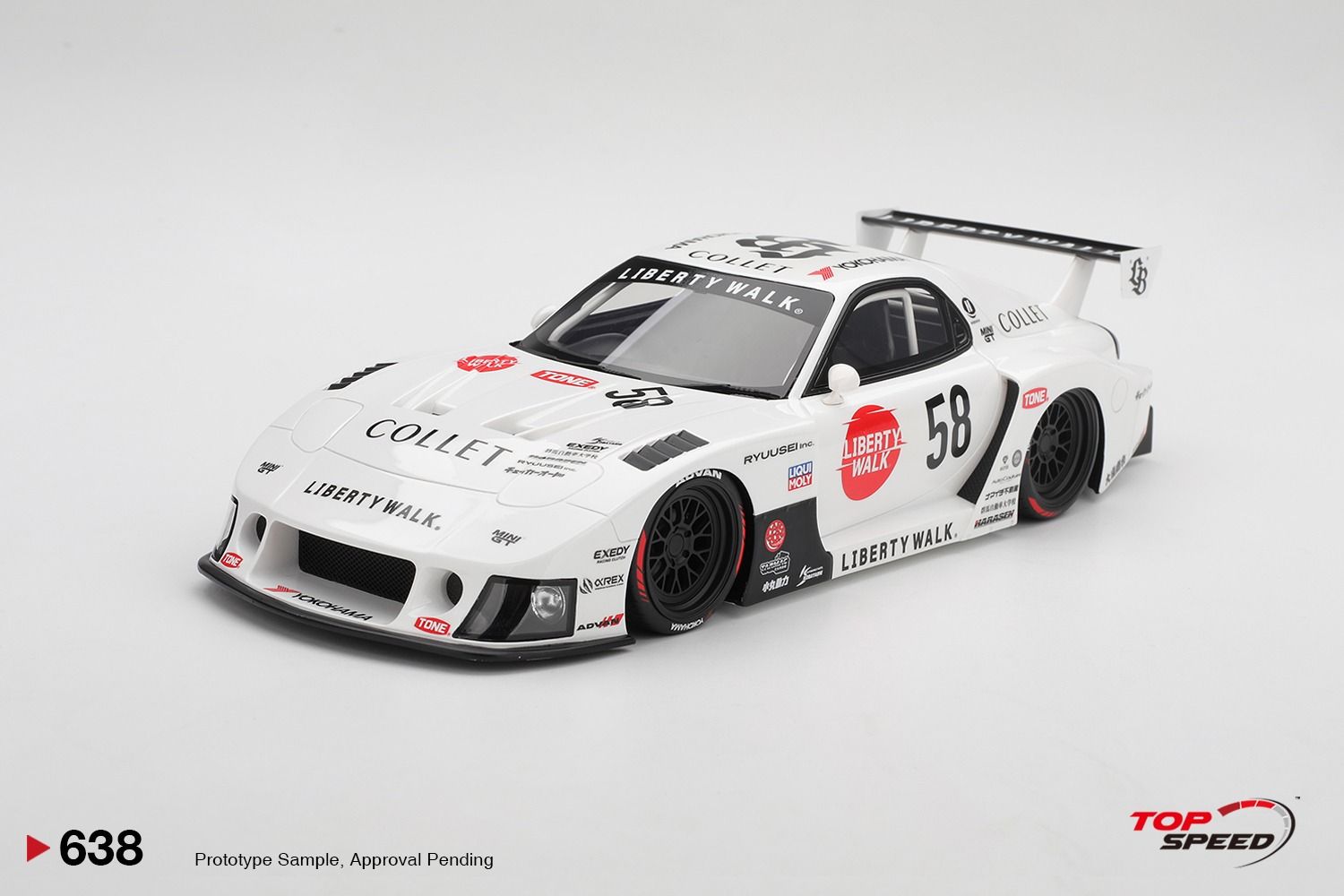 1:18 TSM - 2024 Mazda RX-7 (FD3S) #58 LB Super Silhouette Collet Athlete