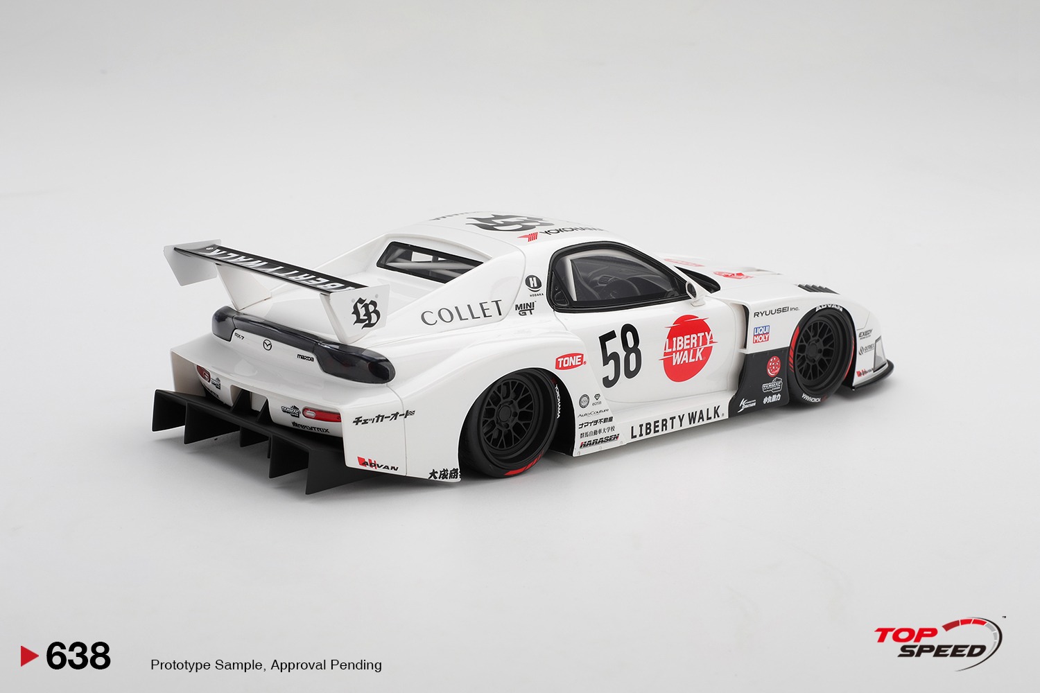 1:18 TSM - 2024 Mazda RX-7 (FD3S) #58 LB Super Silhouette Collet Athlete