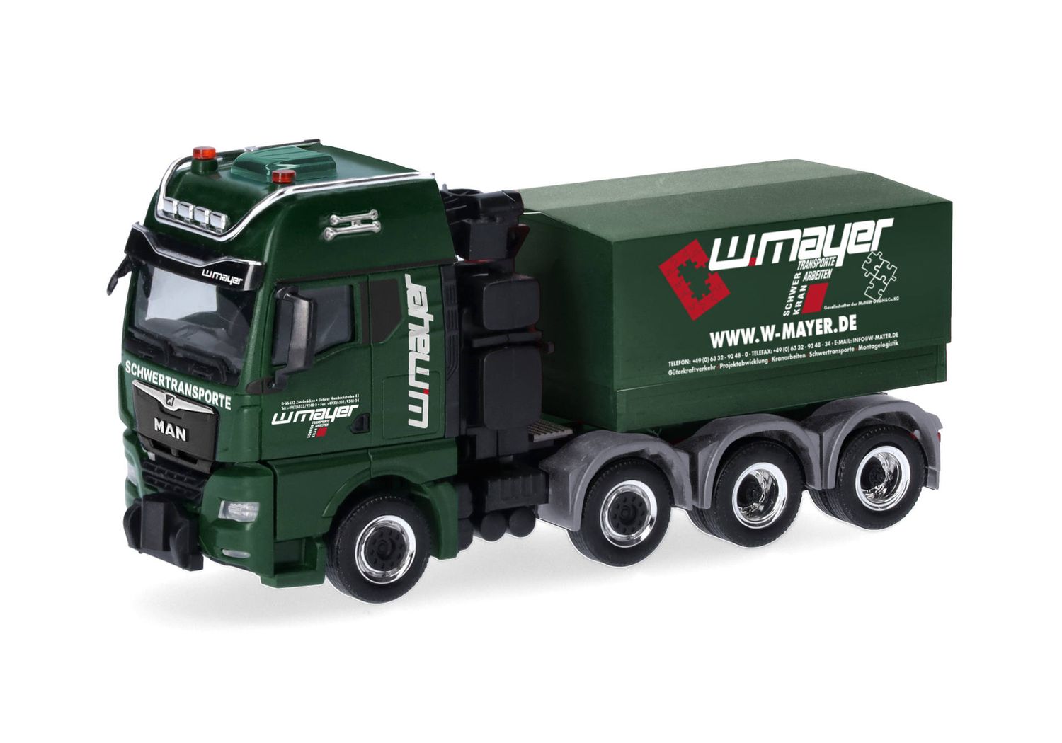 1:87 Herpa - MAN TGX GX Schwerlastzugmaschine mit Ballastpritsche 