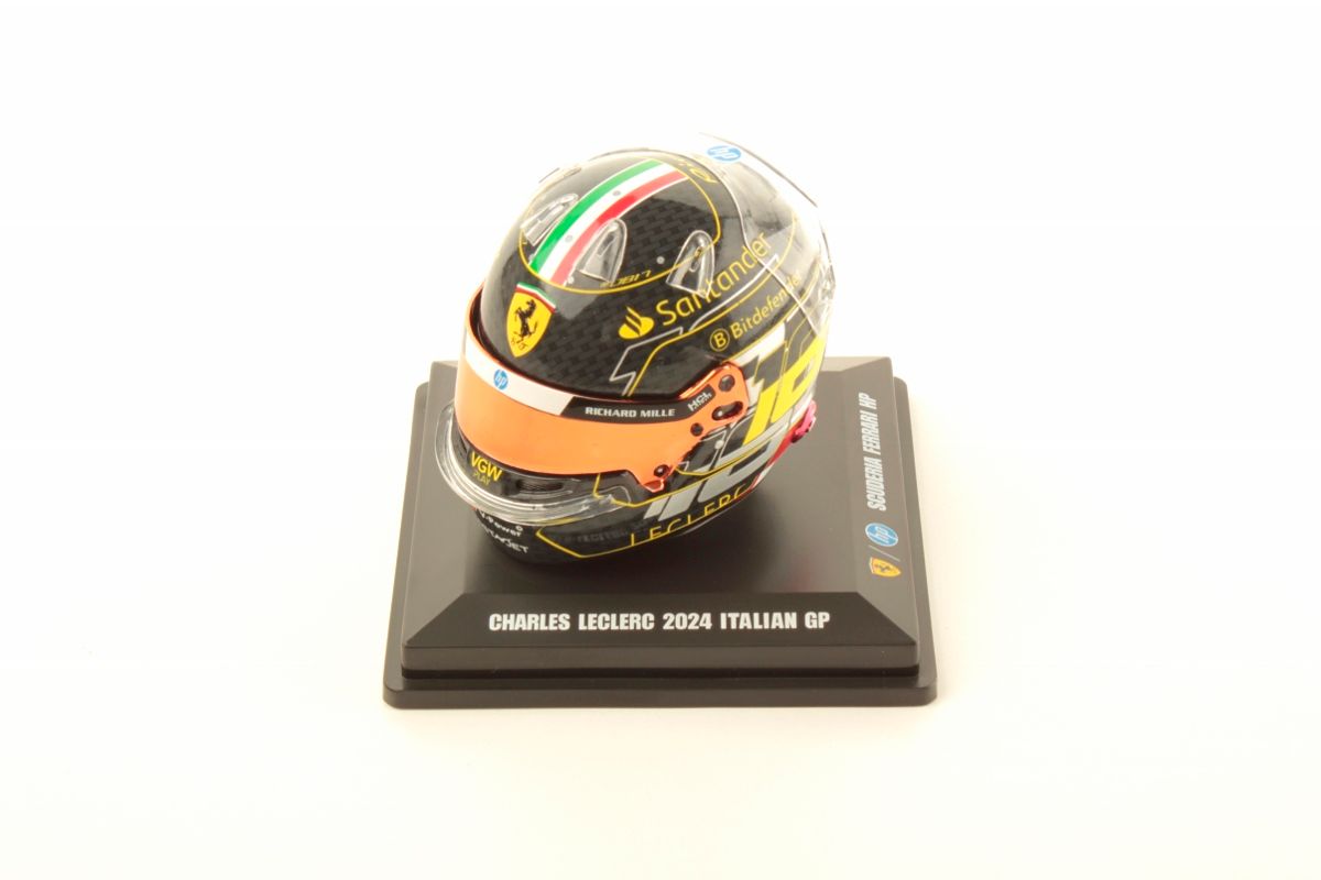 1:5 Looksmart Helmets - Charles Leclerc – Scuderia Ferrari HP Italian GP 2024 WINNER