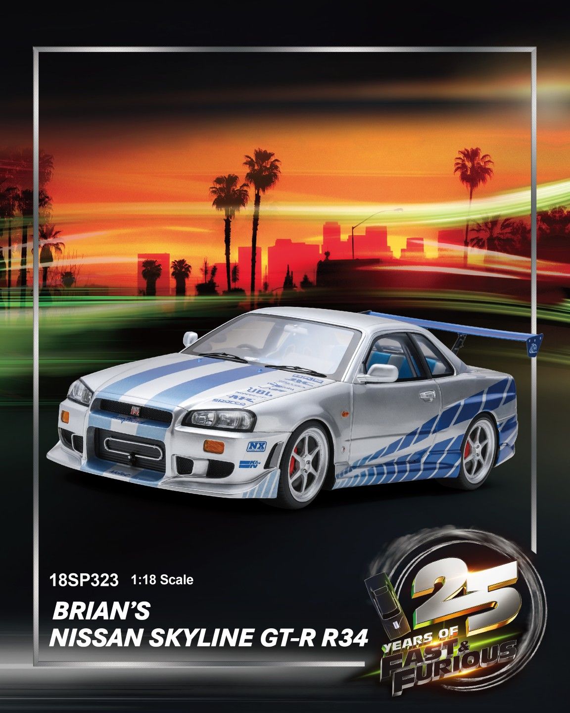 1:18 Spark - Nissan GT-R R34 Fast and Furious 1:18 Spark - Nissan GT-R R34 Fast and Furious