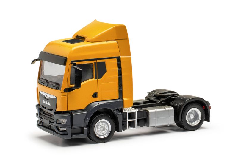 1:87 Herpa - MAN TGS TM Zugmaschine 2achs, melonengelb 1:87 Herpa - MAN TGS TM Zugmaschine 2achs, melonengelb