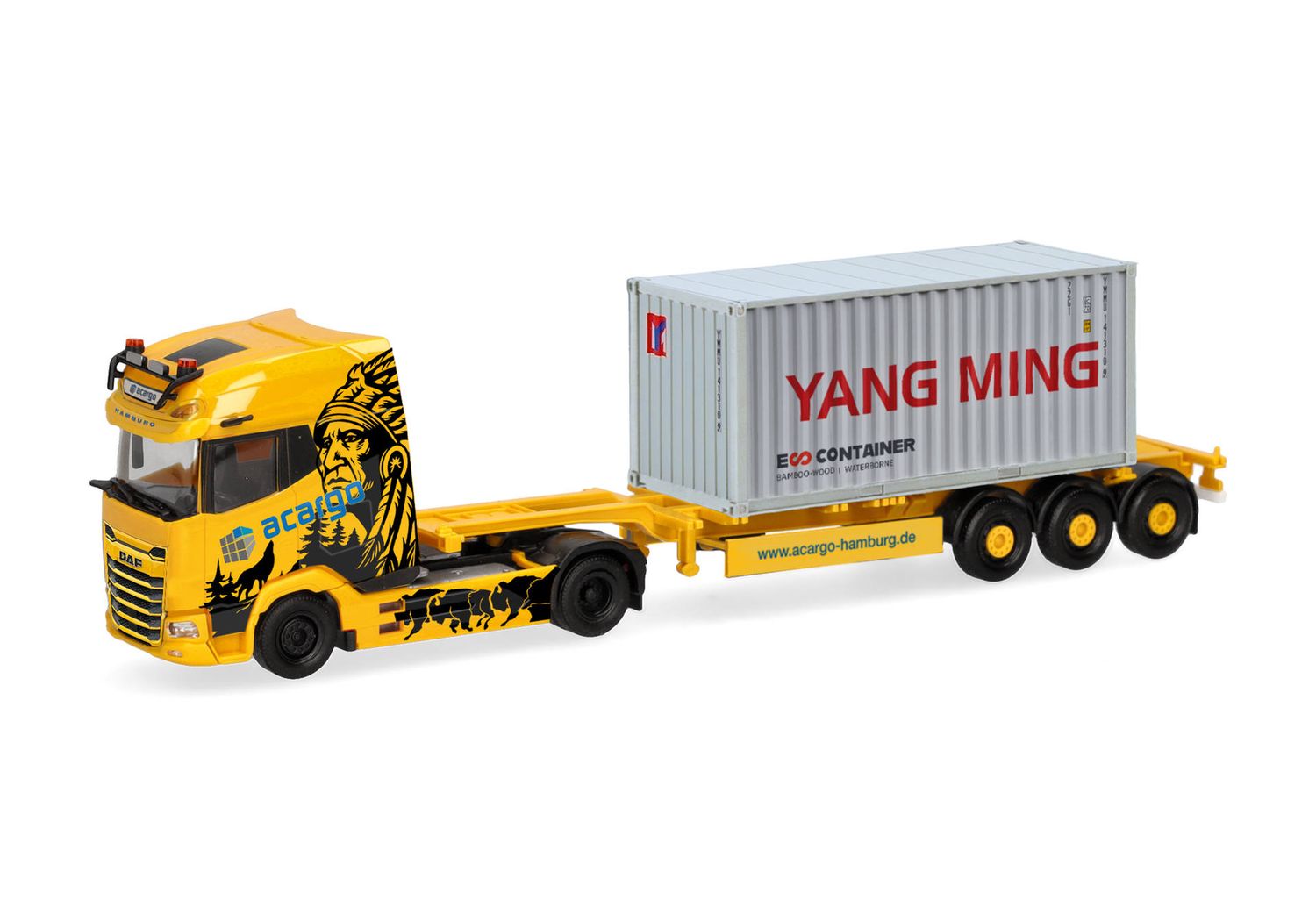 1:87 Herpa - DAF XG+ Container-Sattelzug 
