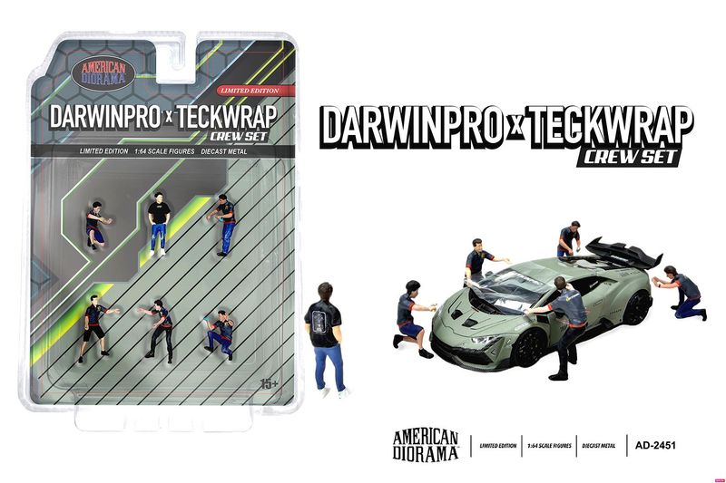 1:64 American Diorama - DarwinPro x Teckwrap Crew set 1:64 American Diorama - DarwinPro x Teckwrap Crew set