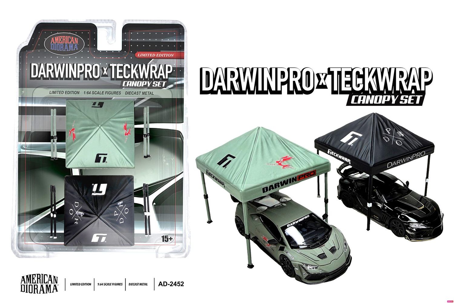 1:64 American Diorama - DarwinPro x Teckwrap Canopy set