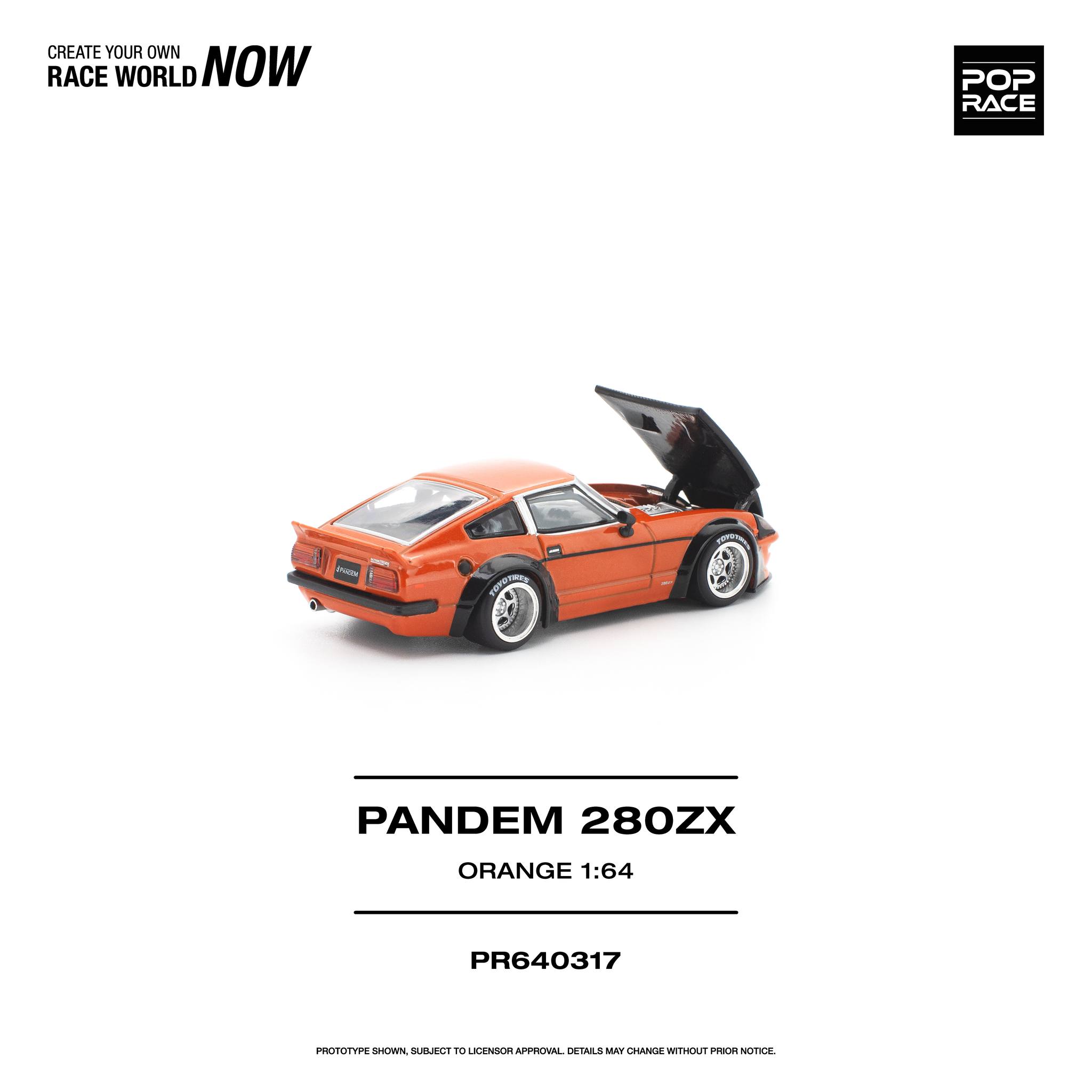 1:64 Pop Race Limited - Pandem 280ZX, orange