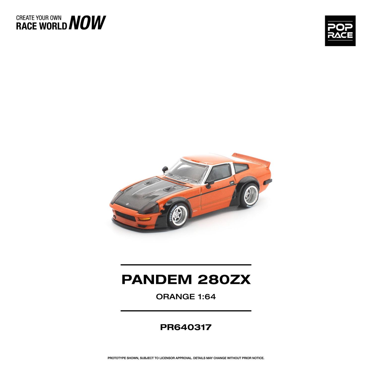 1:64 Pop Race Limited - Pandem 280ZX, orange
