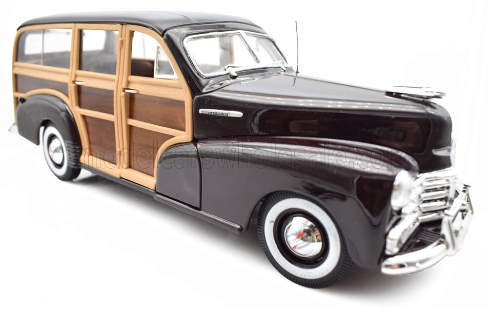 1:18 Welly - 1948 Chevrolet Fleetmaster Woody Brown Wood