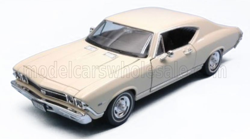 1:18 Welly - 1968 Chevrolet Chevelle SS 396 Coupe Beige