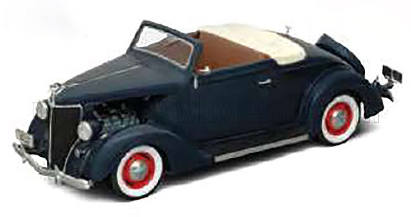 1:18 Welly - 1936 Ford Washington Cabriolet Open Dark Blue