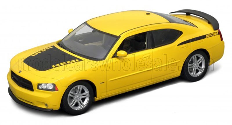 1:18 Welly - 2006 Dodge Charger R/T Hemi Daytona Yellow Metallic Black