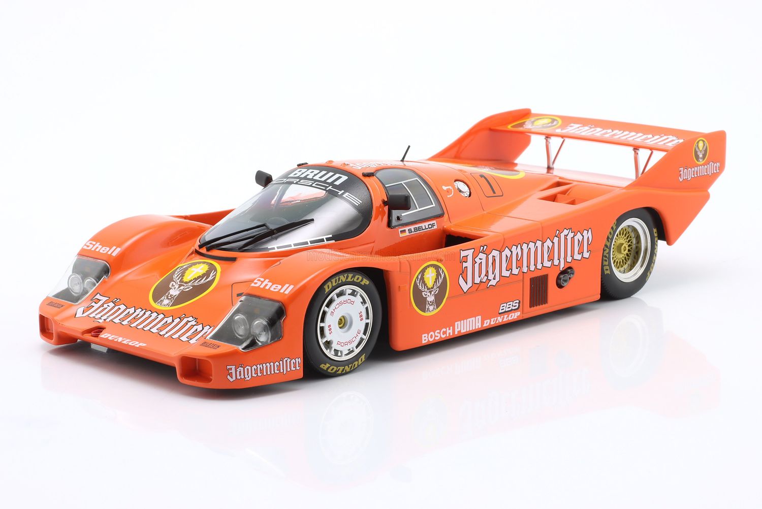 1:18 Werk83 - Porsche 956B Jägermeister Team Brun Motorsport #1 3rd 200 Miles Norisring 1984 S. Bellof