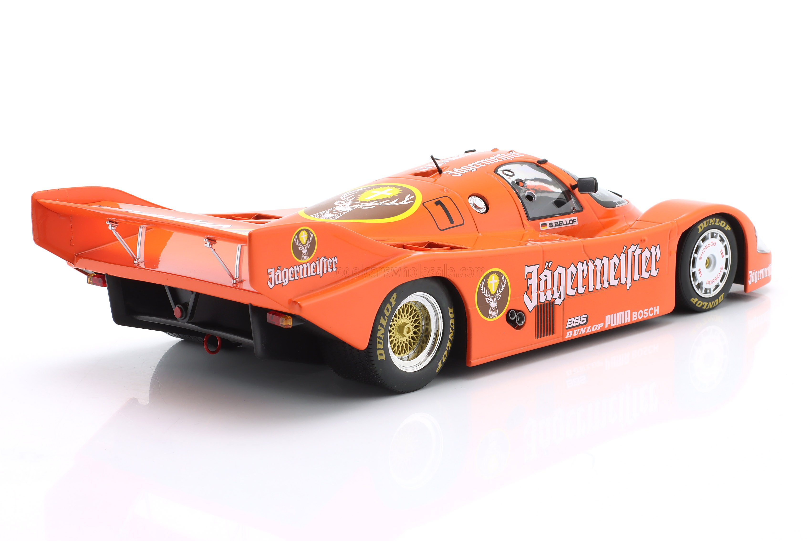 1:18 Werk83 - Porsche 956B Jägermeister Team Brun Motorsport #1 3rd 200 Miles Norisring 1984 S. Bellof