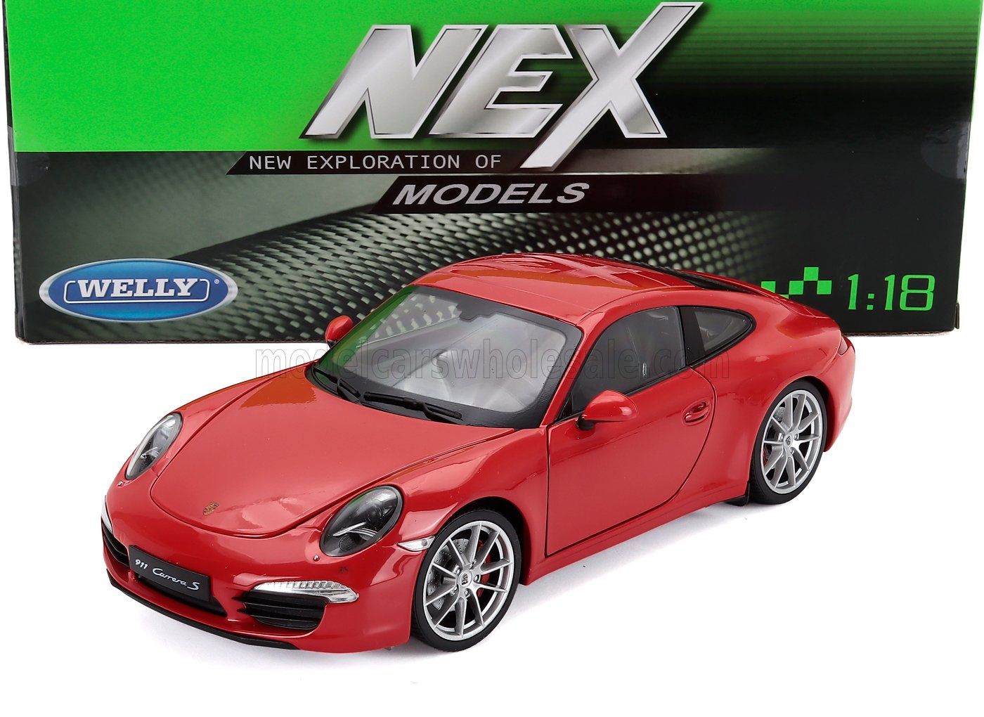 1:18 Welly - 2013 Porsche 911 (991) Carrera S Coupe Red