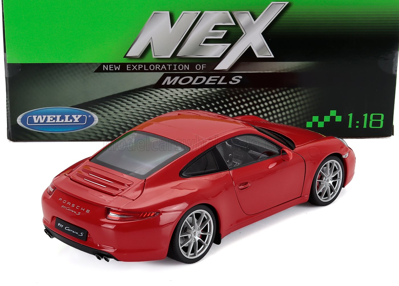 1:18 Welly - 2013 Porsche 911 (991) Carrera S Coupe Red