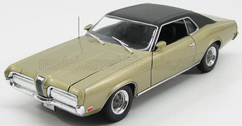 1:18 Welly - 1970 Mercury Cougar Eliminator Coupe Gold Black