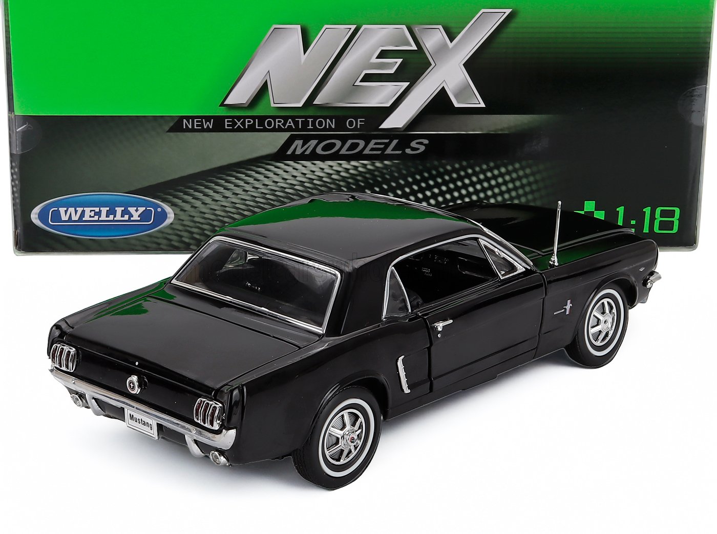 1:18 Welly - 1964 Ford Mustang Hard-Top Black