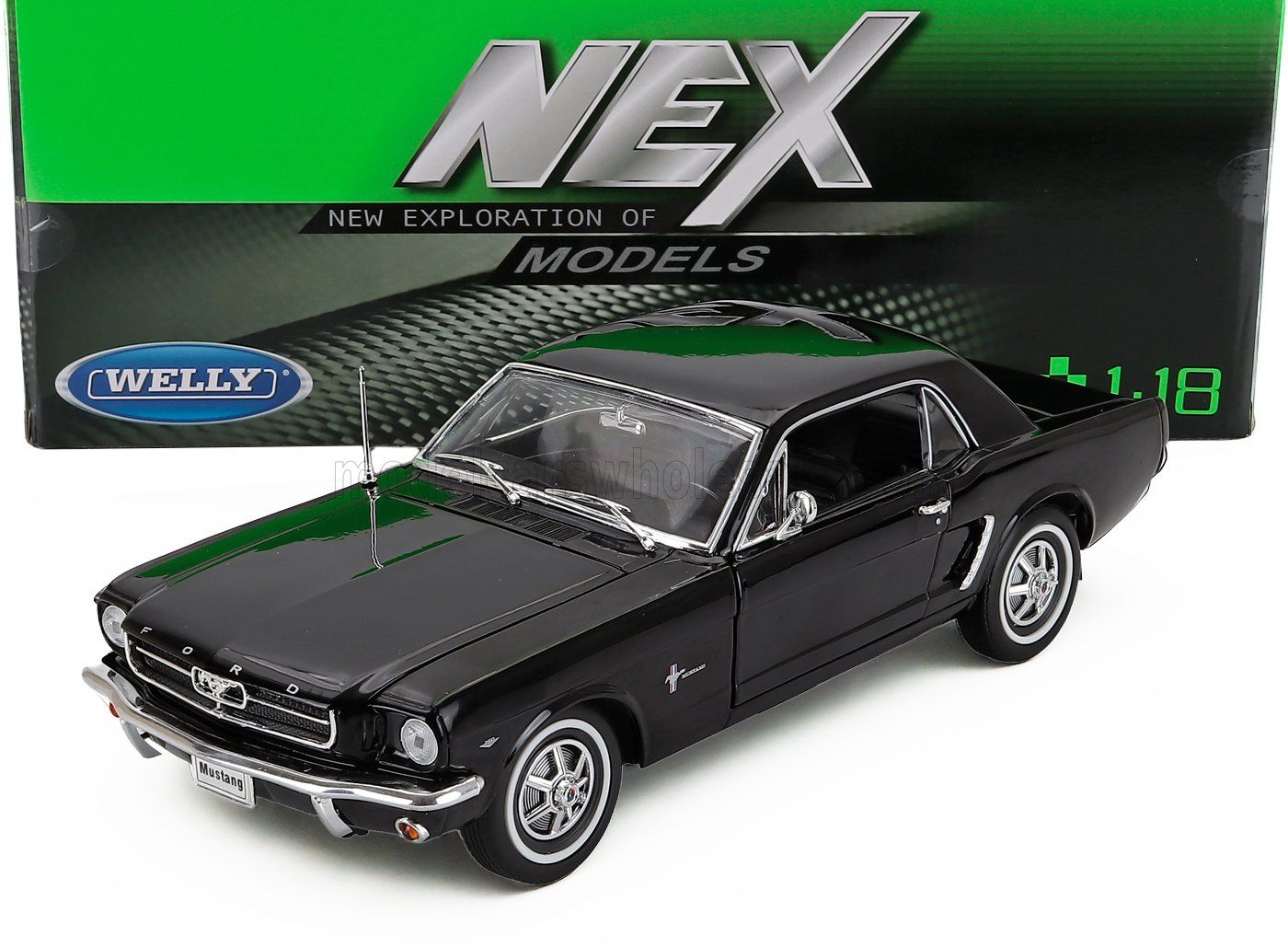 1:18 Welly - 1964 Ford Mustang Hard-Top Black