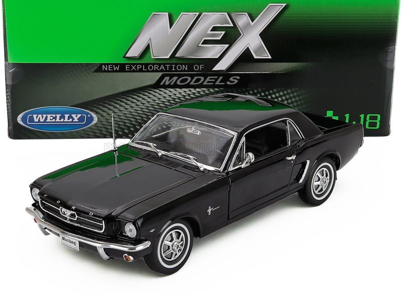 1:18 Welly - 1964 Ford Mustang Hard-Top Black
