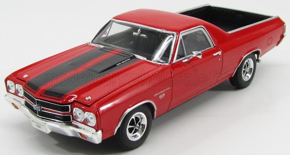1:18 Welly - 1970 Chevrolet El Camino 369 SS Pick-Up Red Black