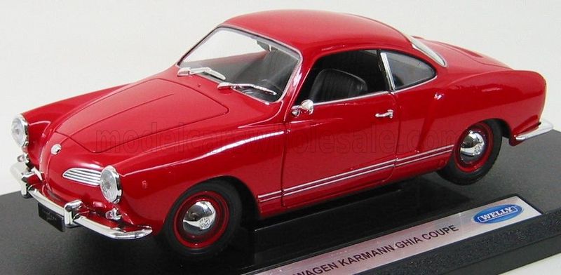 1:18 Welly - 1955 Volkswagen Karmann Ghia Coupe Red