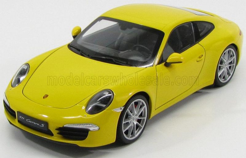 1:18 Welly - 2013 Porsche 911 (991) Carrera S Coupe Yellow