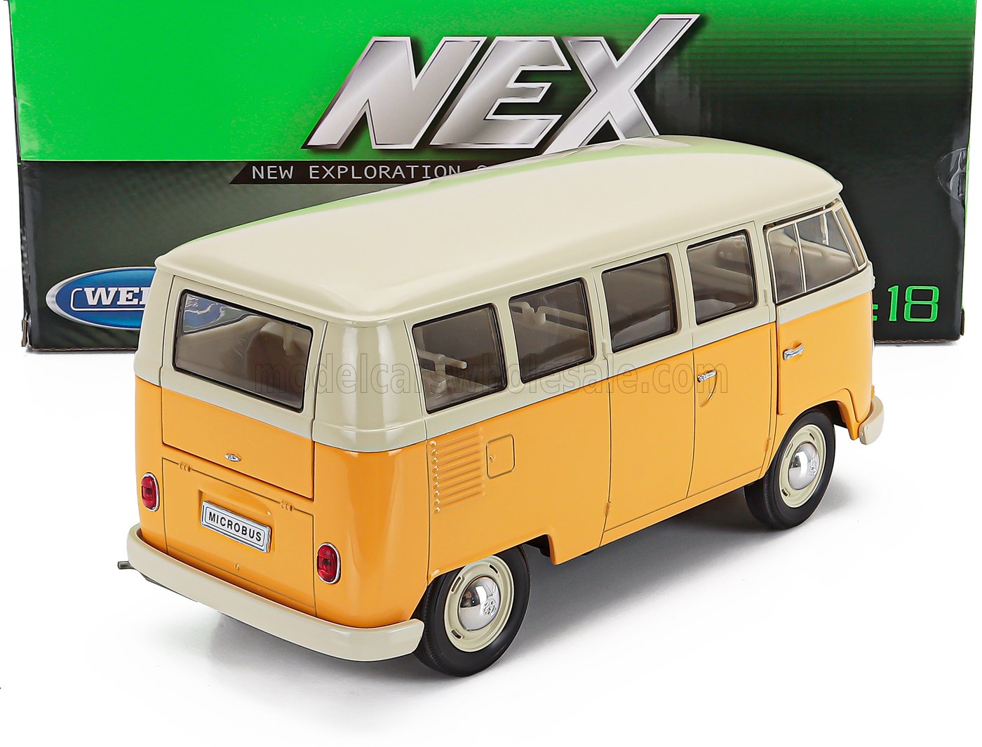 1:18 Welly - 1963 Volkswagen T1 Minibus Yellow Cream