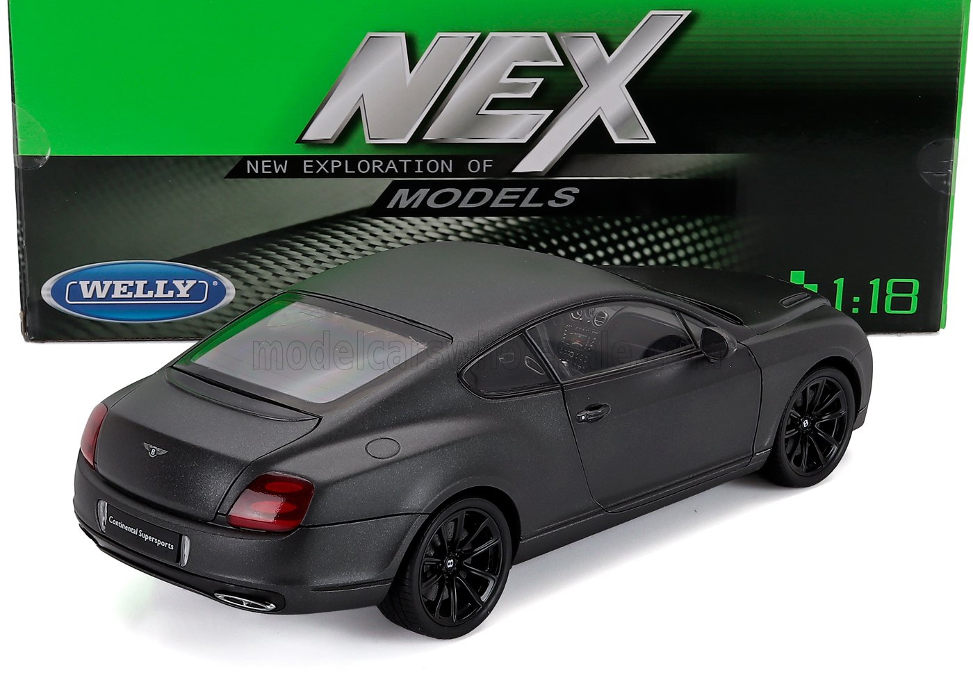 1:18 Welly - 2009 Bentley Continental Supersports Matt Grey Metallic