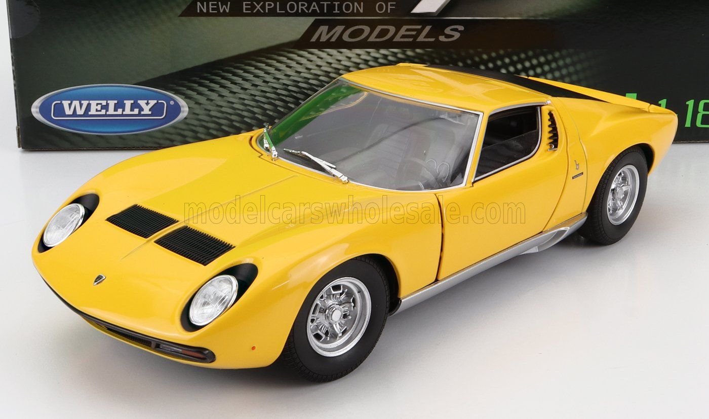 1:18 Welly - 1971 Lamborghini Miura SV Yellow