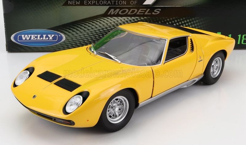 1:18 Welly - 1971 Lamborghini Miura SV Yellow