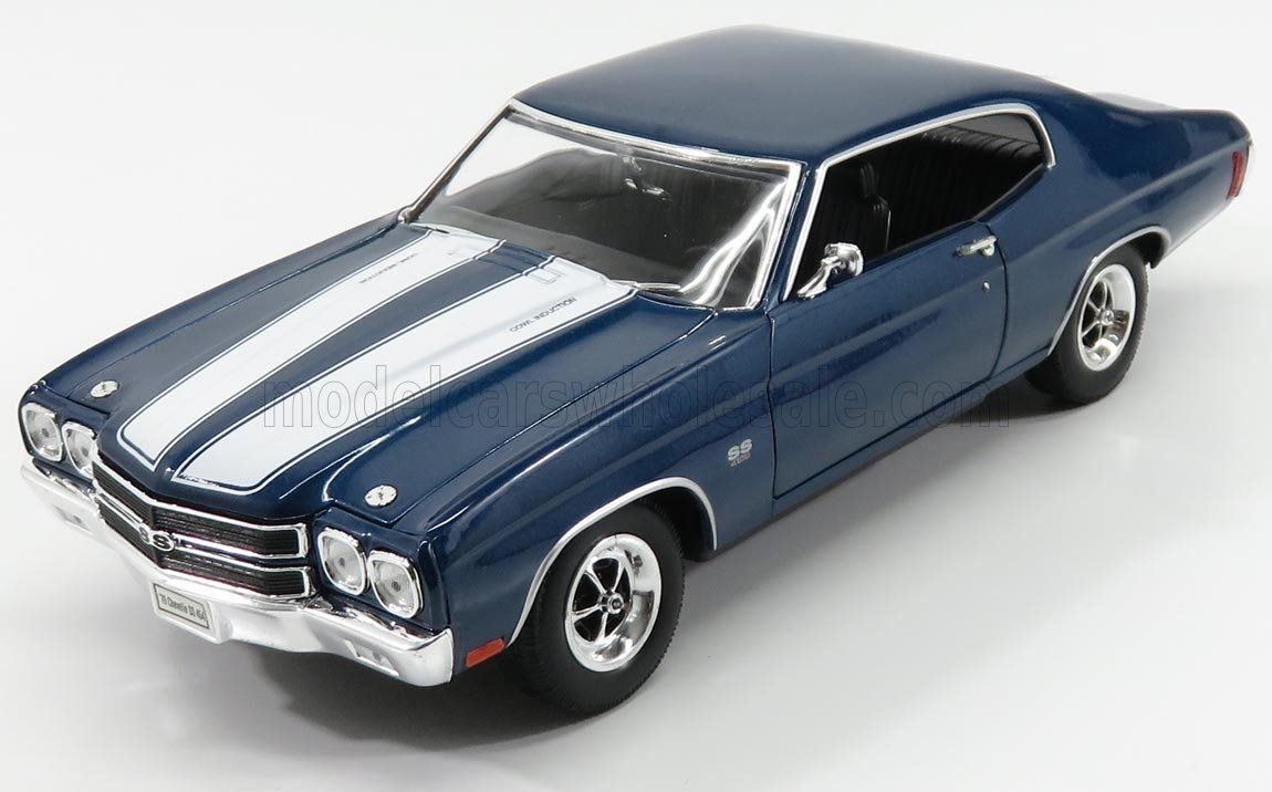 1:18 Welly - 1970 Chevrolet Chevelle SS 454 Coupe Blue White