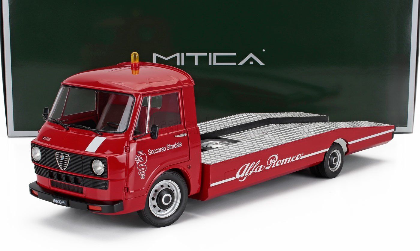 1:18 Mitica Diecast - 1977 Alfa Romeo A12 (F12) Autotransporter Red