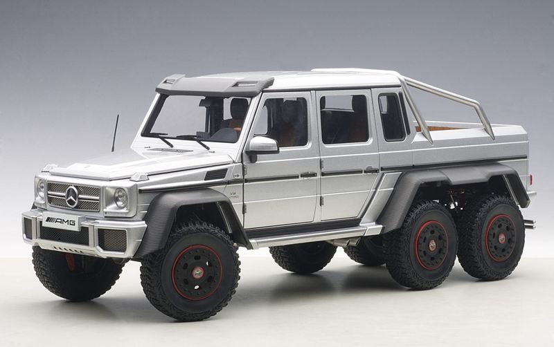 1:18 Autoart - Mercedes-Benz G63 AMG 6×6 (Silver) 1:18 Autoart - Mercedes-Benz G63 AMG 6×6 (Silver)