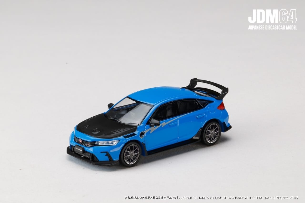 1:64 Hobby Japan - 2025 Honda Civic Type R (FL5) Mugen Group B, racing blue pearl