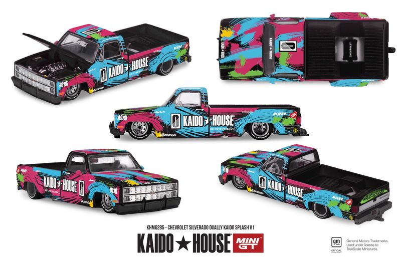 1:64 Mini GT - 1980 Chevrolet Silverado Dually Kaido Splash V1