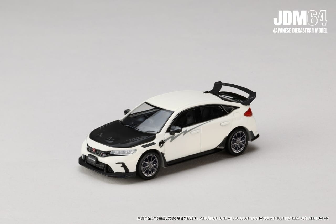1:64 Hobby Japan - 2025 Honda Civic Type R (FL5) Mugen Group B, championship white