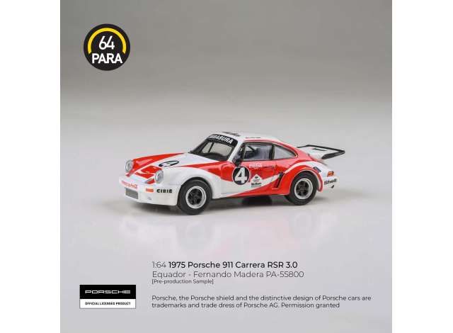 1:64 Para64 - Porsche 911 Carrera RSR 3.0 #4 Equador 1976 F. Madera