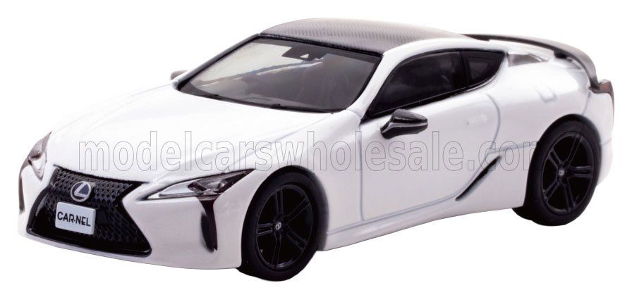 1:64 Car-Nel - 2021 Lexus LC500 Aviation White Black