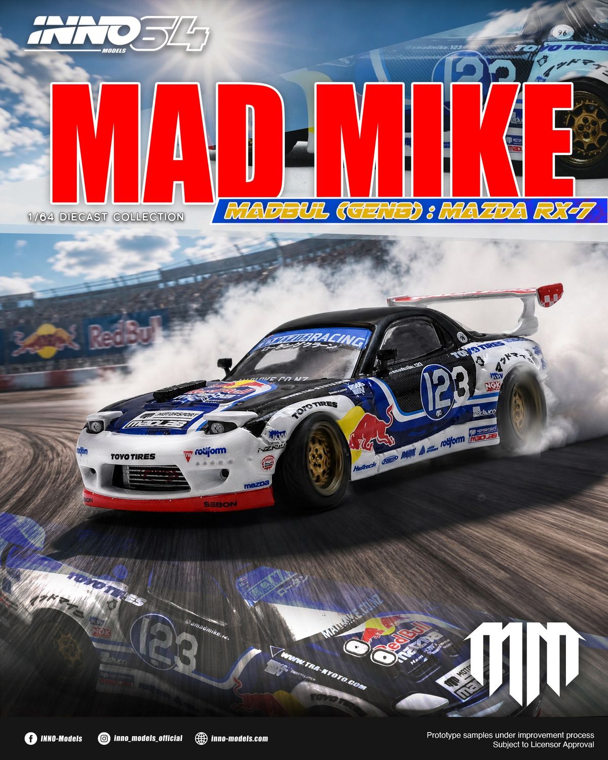 1:64 Inno64 - Mazda RX-7 Mad Mike *Madbul Gen8*