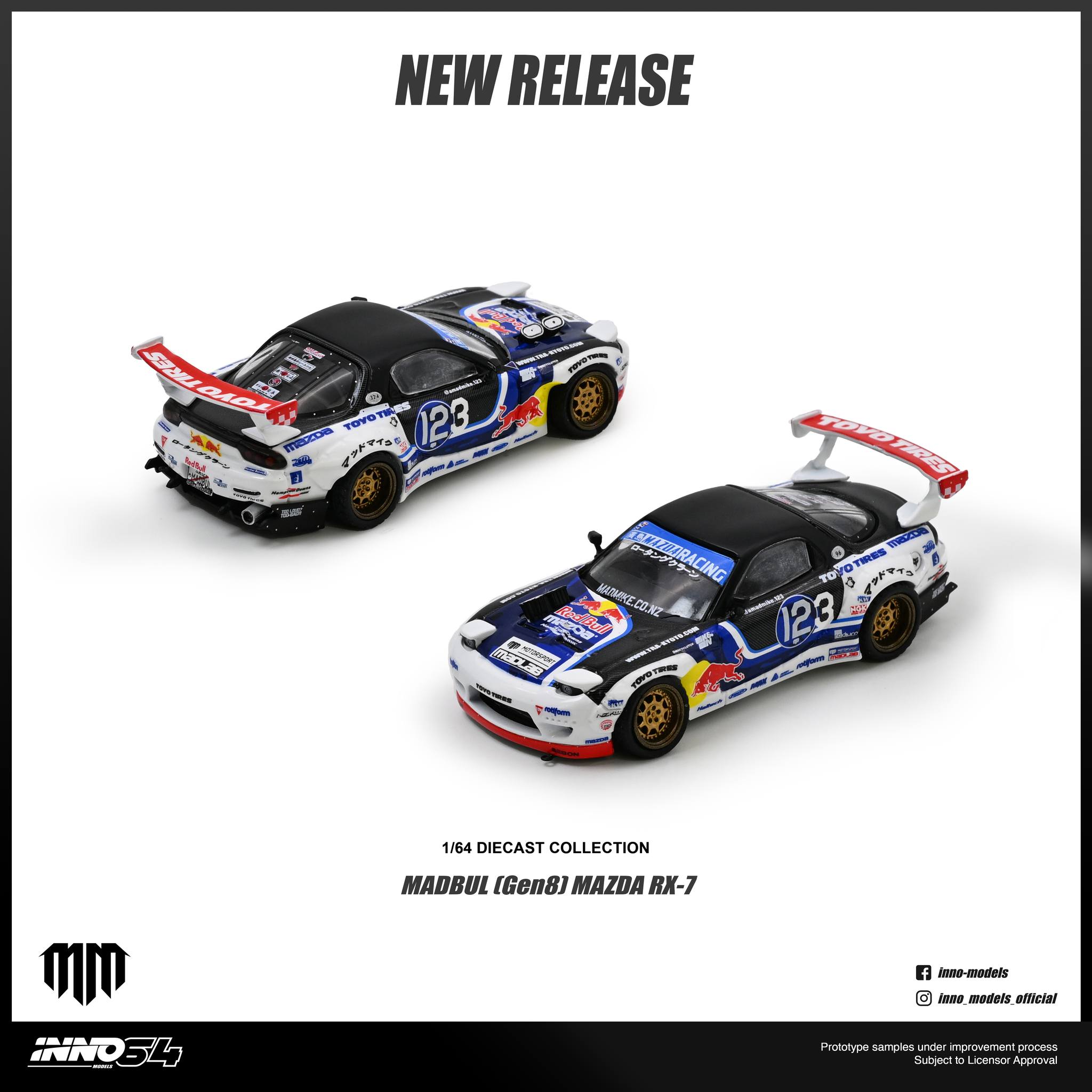1:64 Inno64 - Mazda RX-7 Mad Mike *Madbul Gen8*